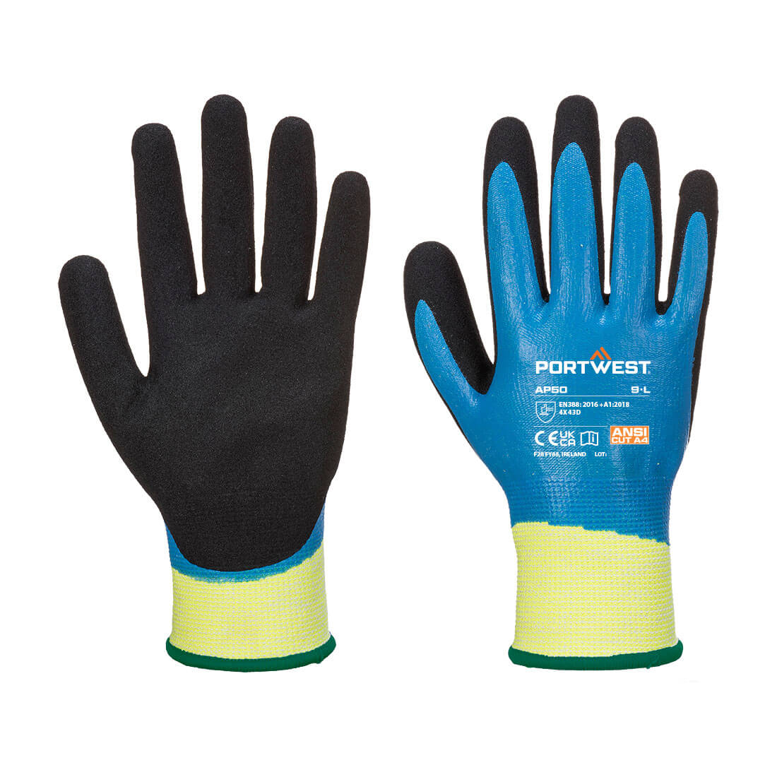Pretiegriezuma cimdi Aqua Cut Pro