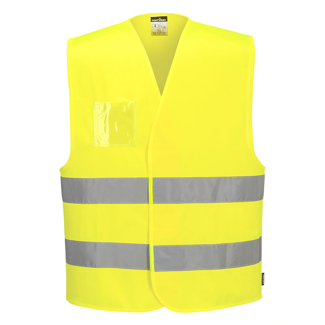 Hi-Vis divjoslu veste ar divkāršu ID turētāju