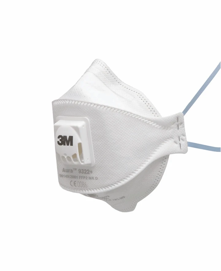 3M™ Aura Daļiņu respirators, FFP2, ar vārstu, 9322+