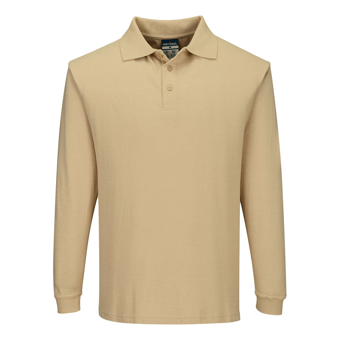 Modaflame Knit ugunsdrošs polo krekls ar garām piedurknēm