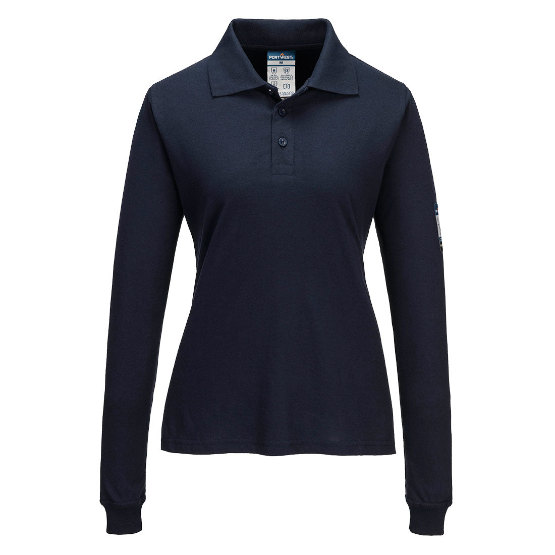 Modaflame Knit sieviešu ugunsdrošs polo krekls ar garām piedurknēm