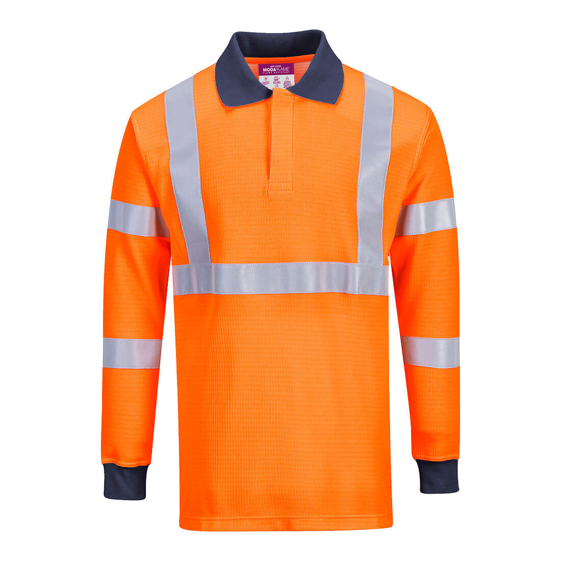 Modaflame Knit HVO ugunsdrošs polo krekls ar garām piedurknēm