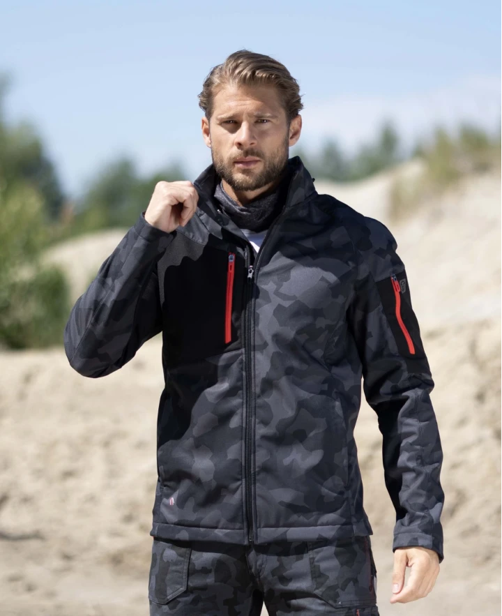 Softshell jaka CITYCONIC CAMO