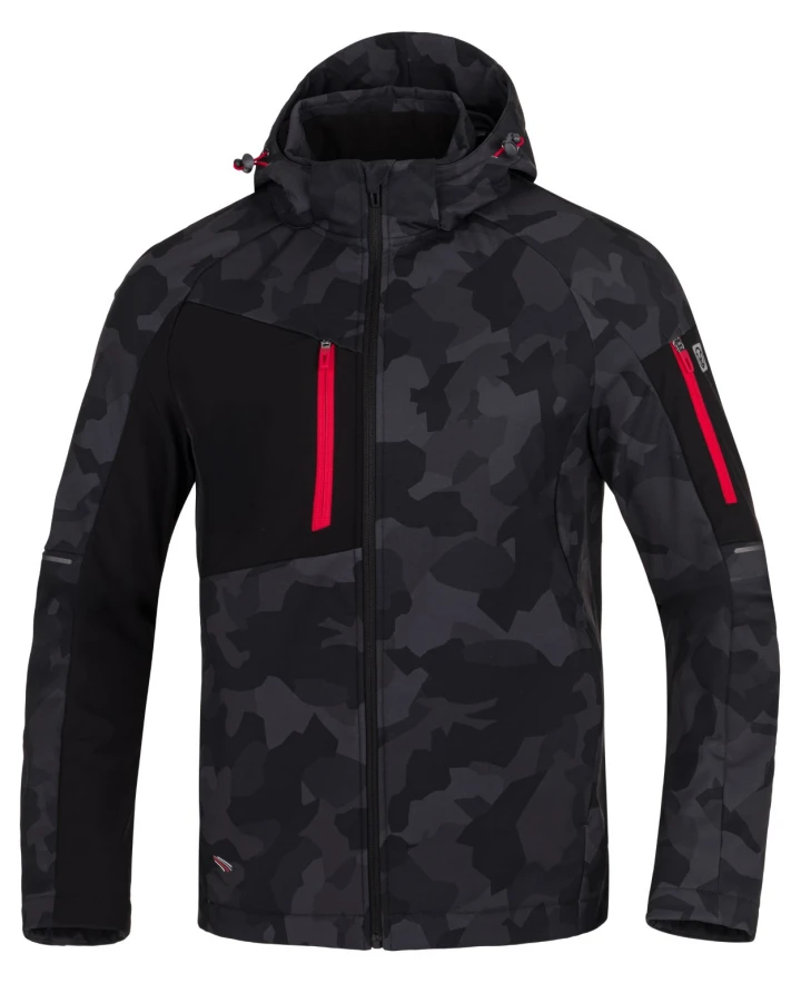 Softshell jaka CITYCONIC CAMO