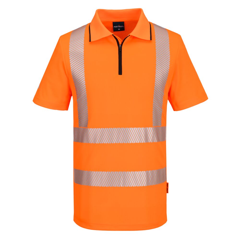 KX3 Sport Hi-Vis polo krekls ar rāvējslēdzēju