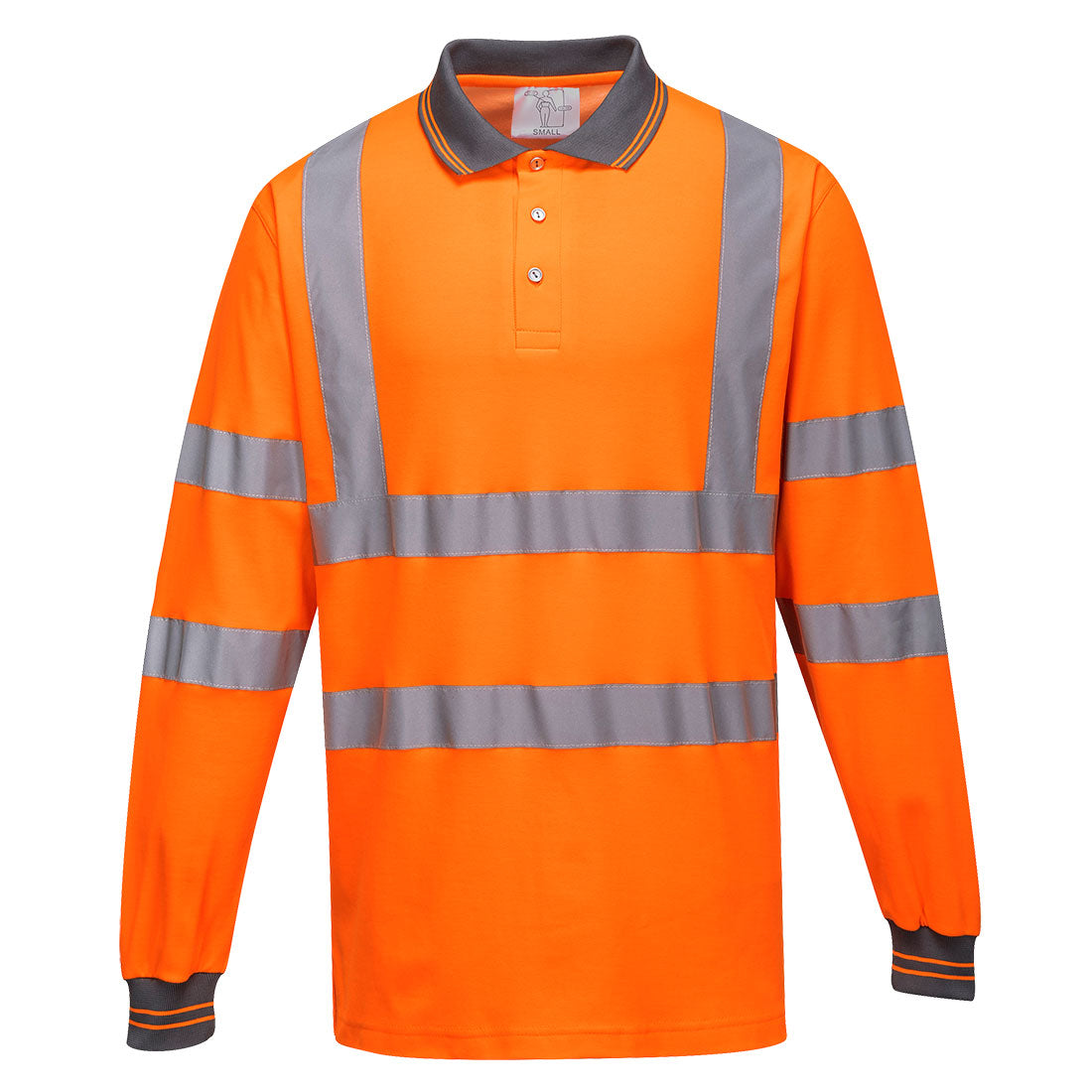 Hi-Vis Cotton Comfort polo krekls ar garām piedurknēm