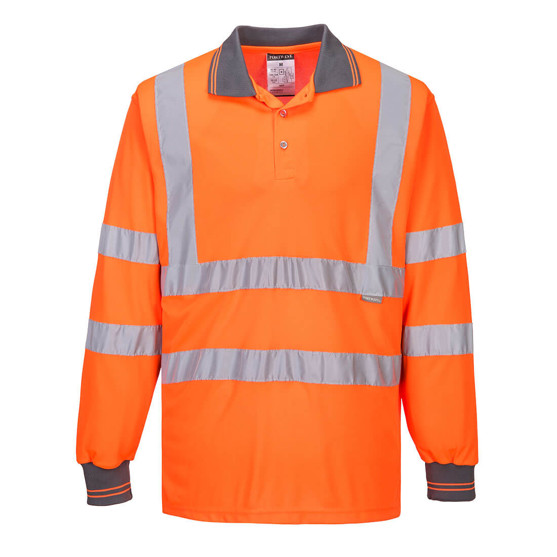 Hi-Vis polo krekls ar garām piedurknēm