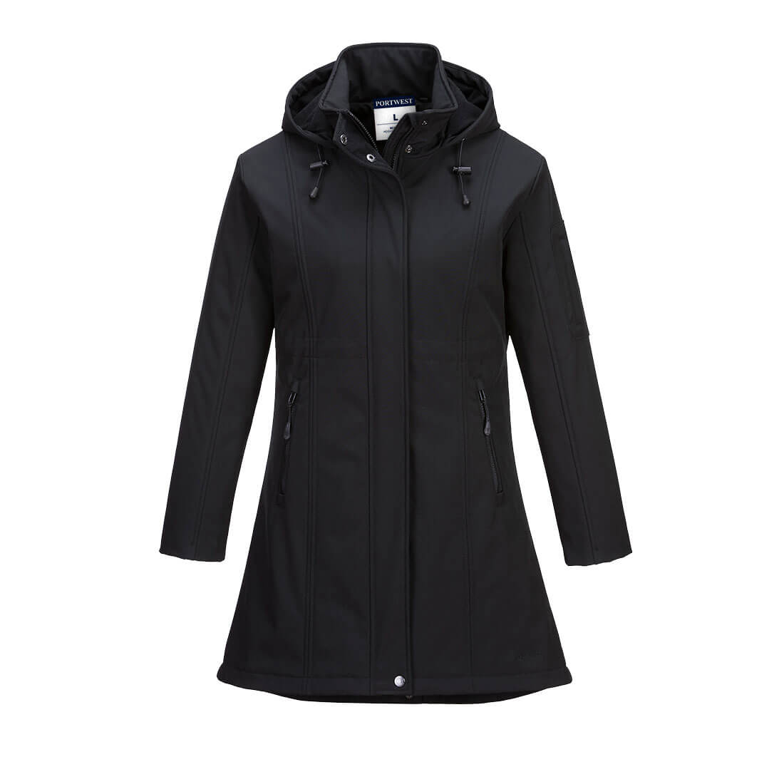 Carla sieviešu softshell jaka ar kapuci (3 slāņu)
