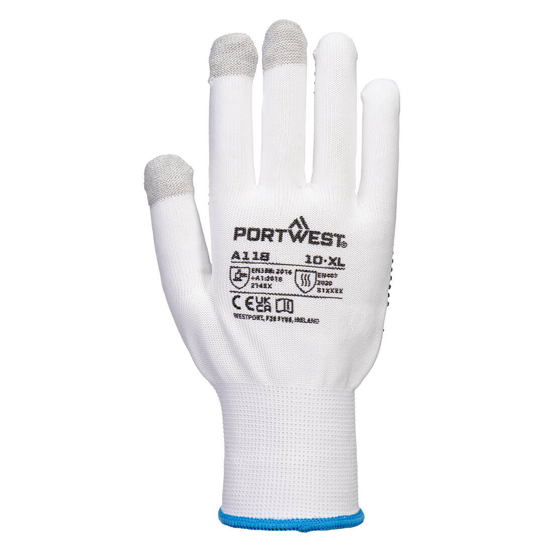 Cimdi Grip 13 PVC cimdi ar punktiņiem skārienekrānam 12 pāri