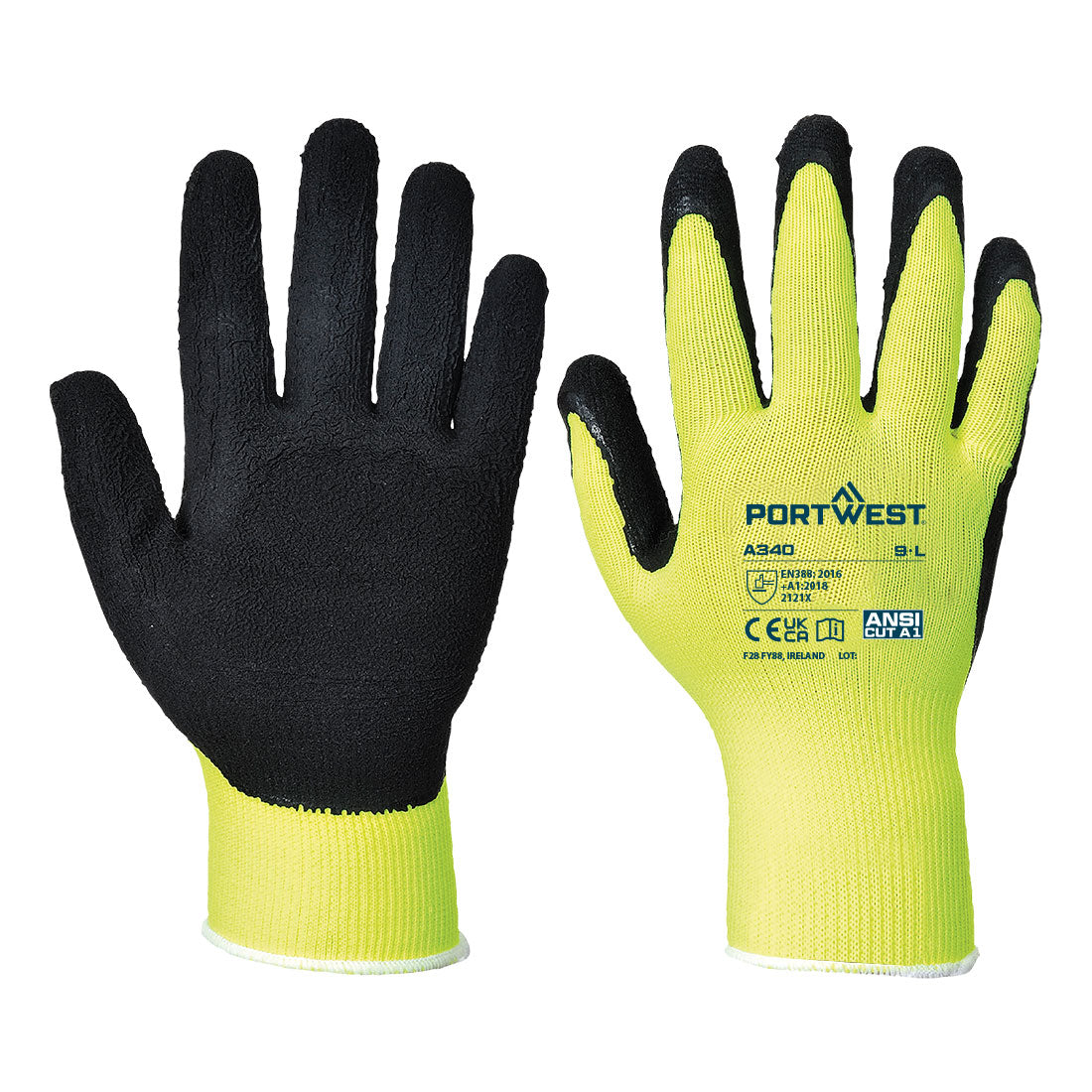 Cimdi Hi-Vis Grip Latex