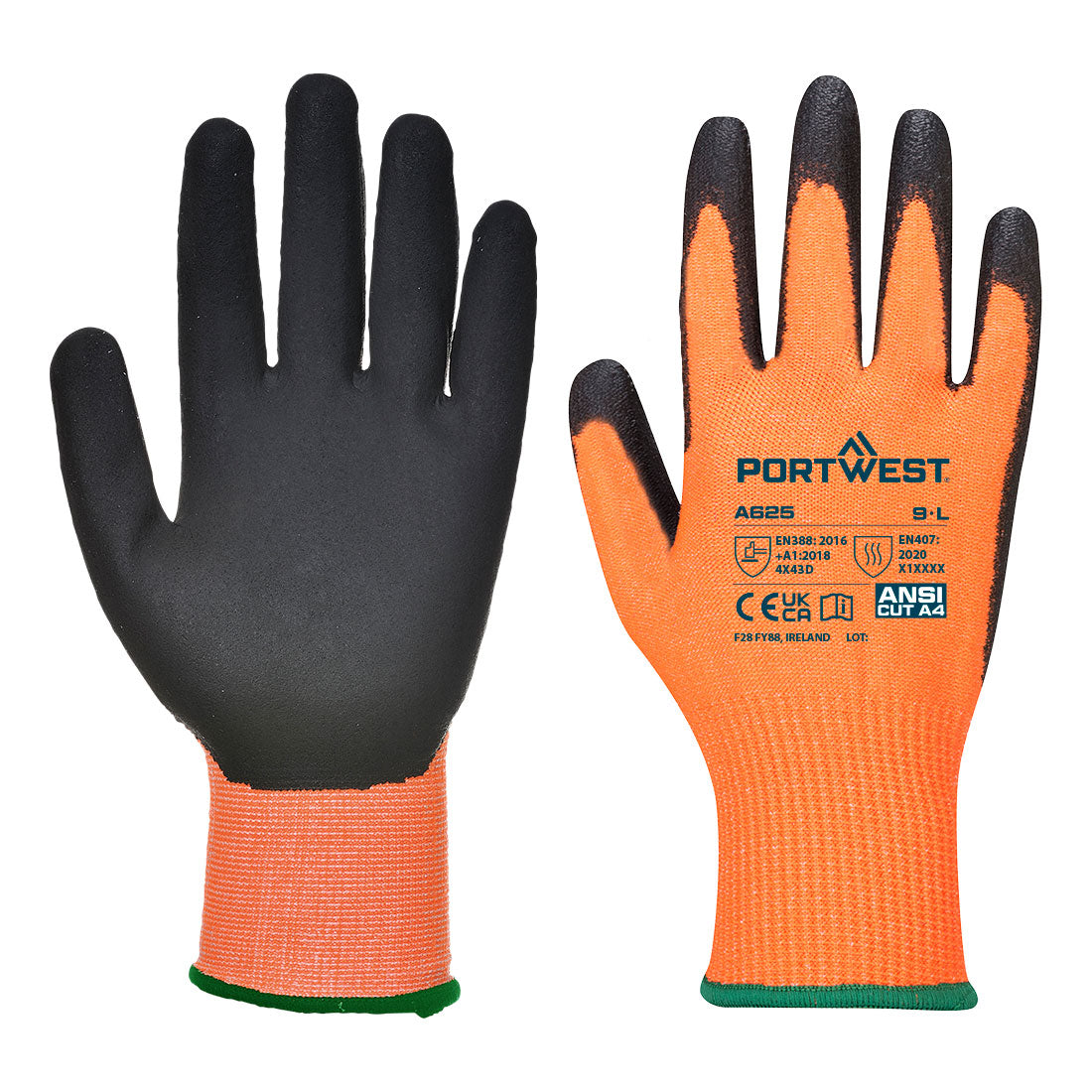 Pretiegriezuma cimdi Vis-Tex