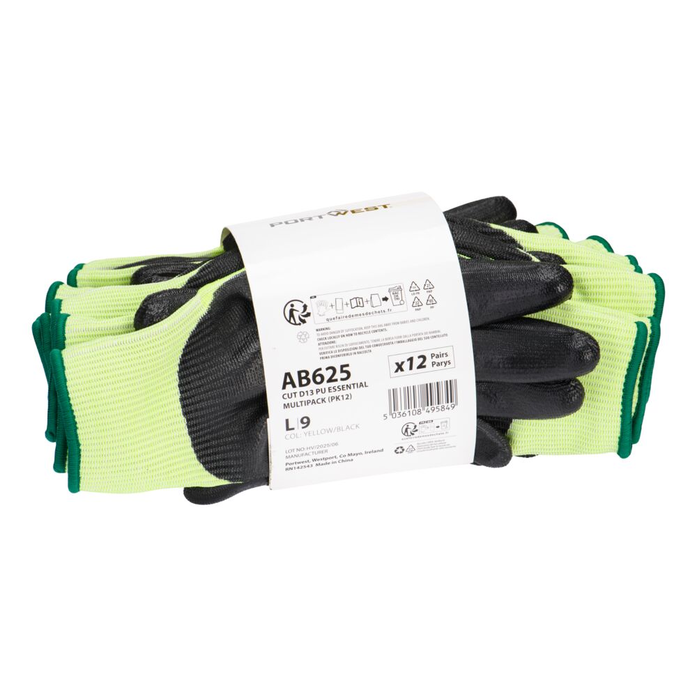 Cut C13 PU Essential Multipack (Pāri 12)
