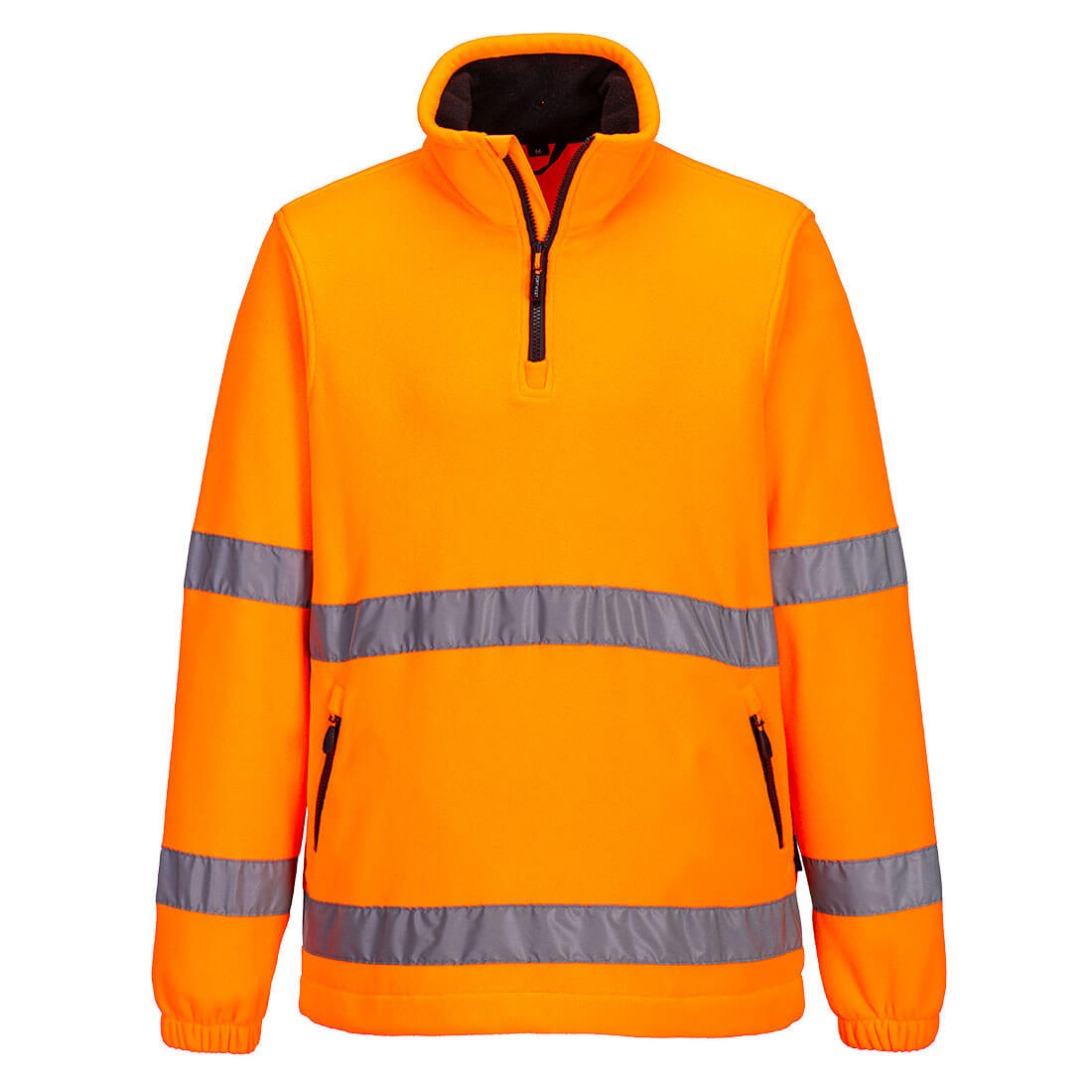 Hi-Vis flīss ar 1/2 rāvējslēdzēju