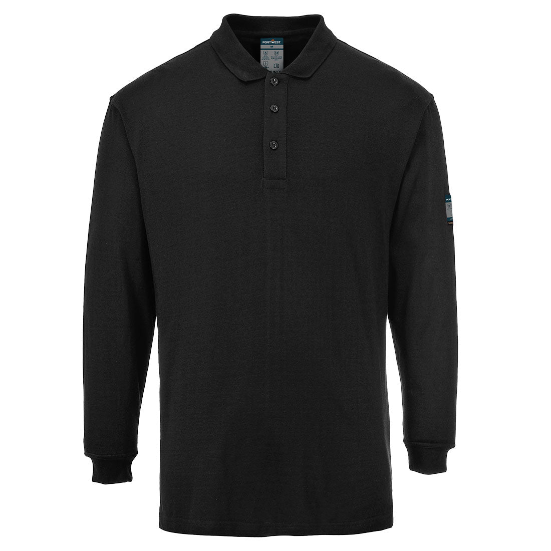 Modaflame Knit ugunsdrošs polo krekls ar garām piedurknēm