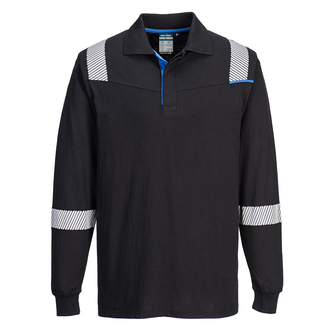 WX3 Modaflame Knit ugunsdrošs polo krekls ar garām piedurknēm