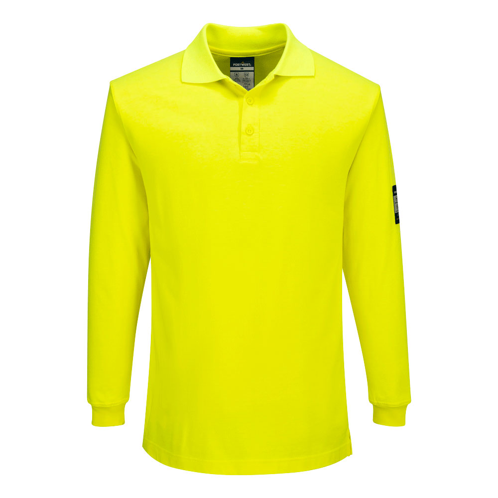 Modaflame Knit ugunsdrošs polo krekls ar garām piedurknēm