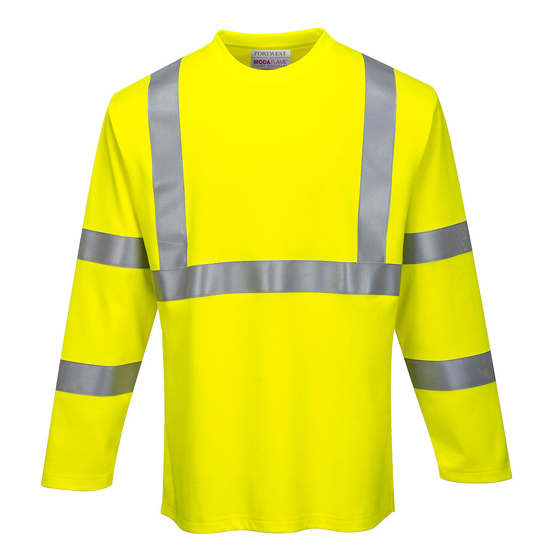 Modaflame Knit Hi-Vis ugunsdrošs T-krekls ar garām piedurknēm