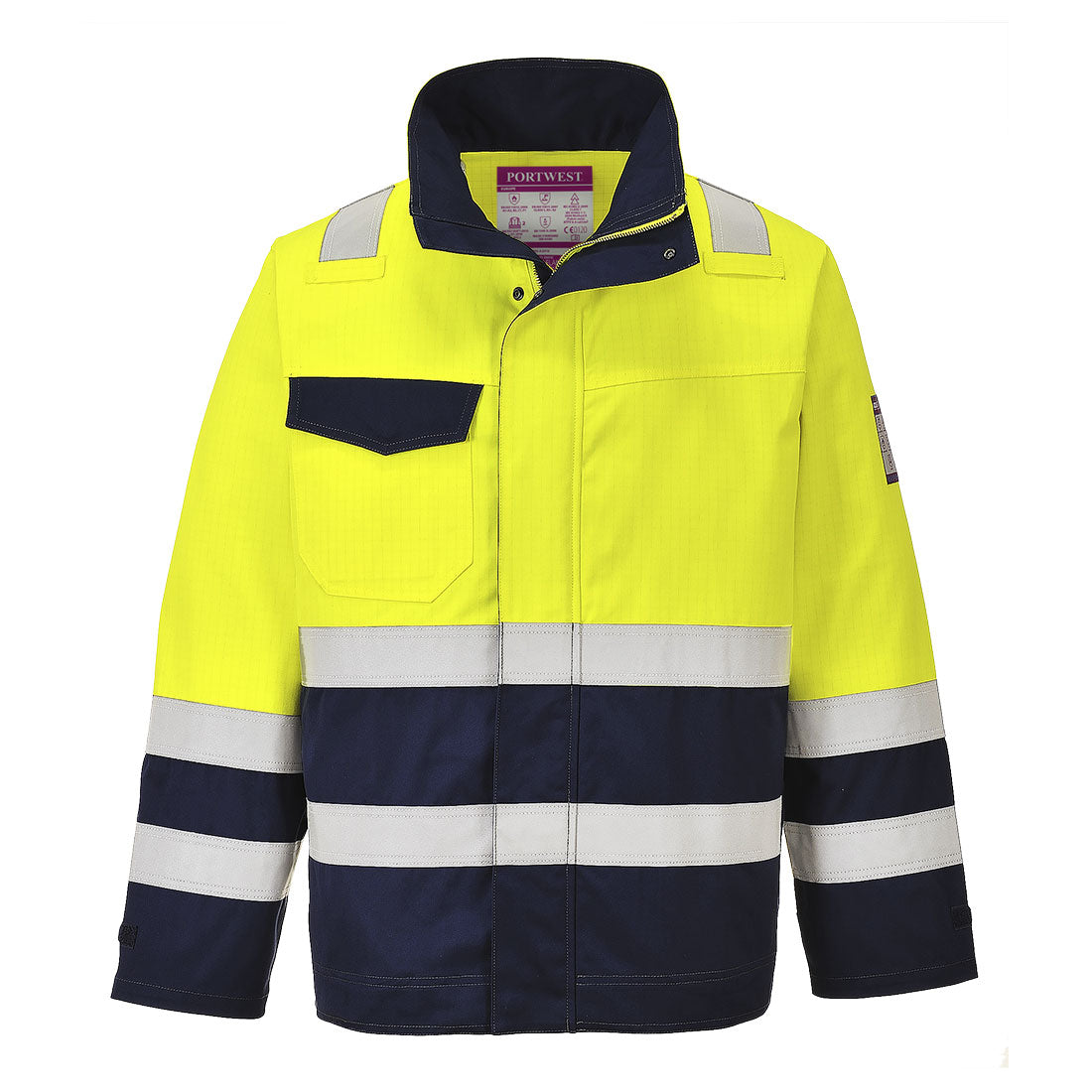 Modaflame Work Hi-Vis Multi-Norm kontrasta ugunsdroša jaka
