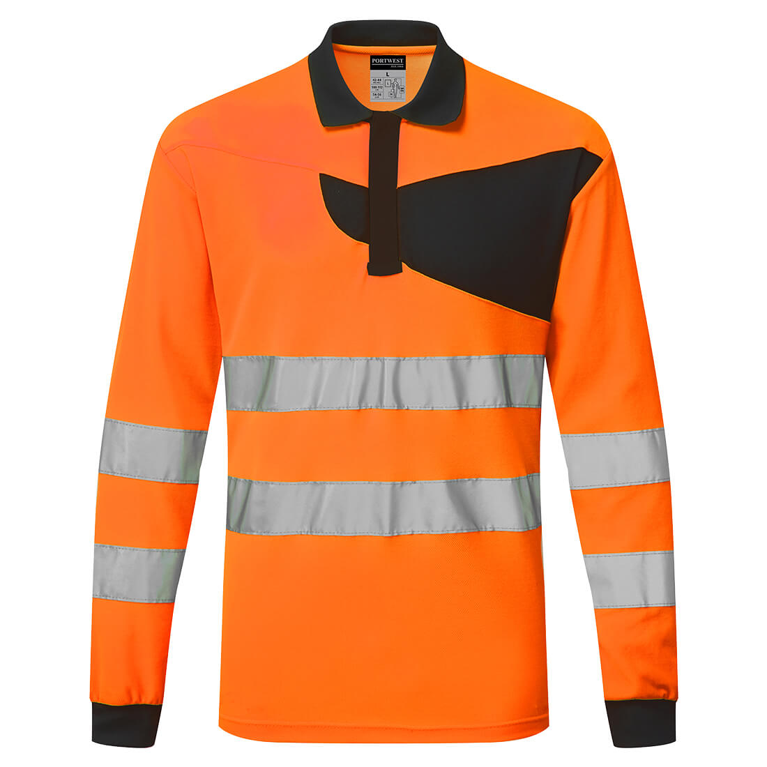 PW2 Hi-Vis polo krekls ar garām piedurknēm