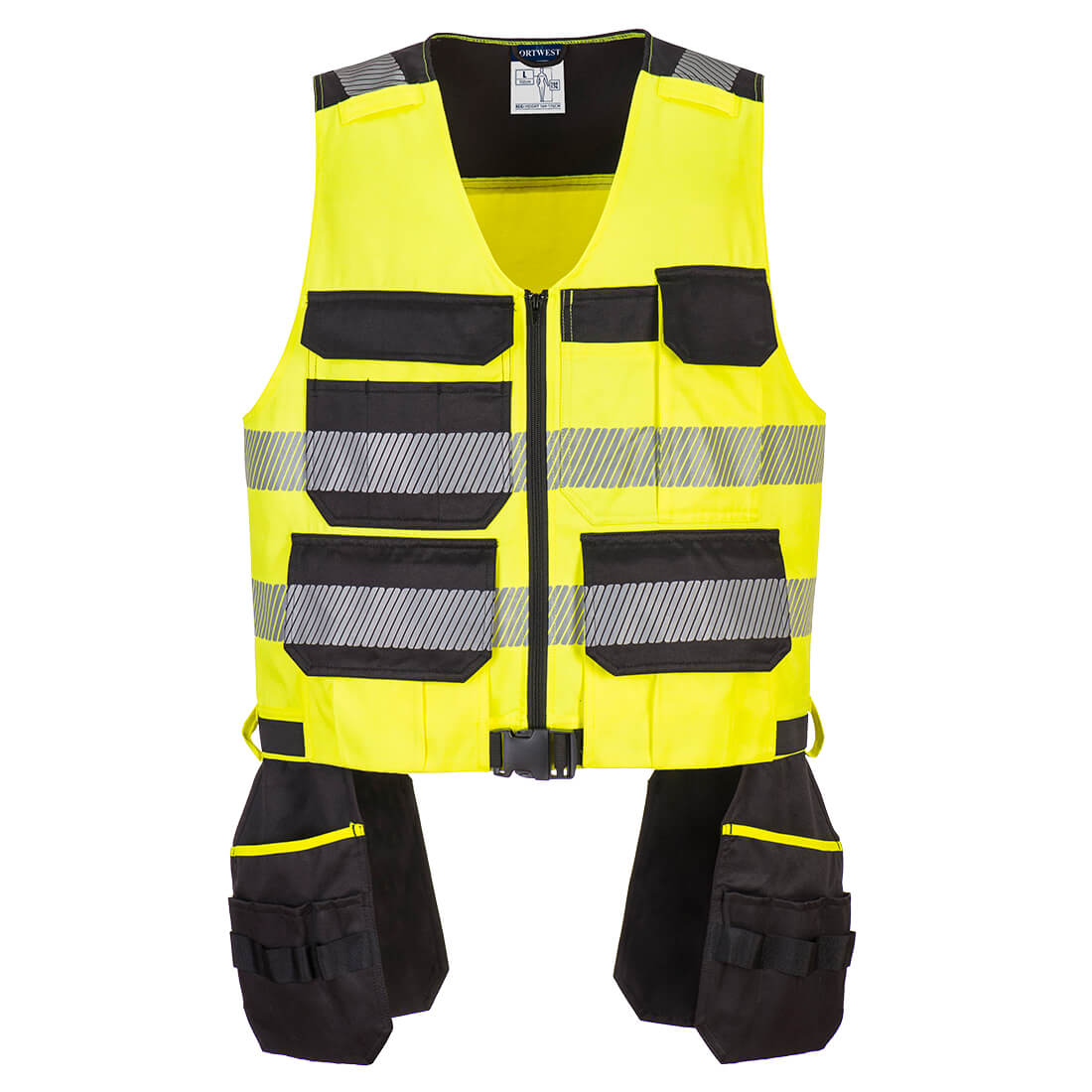 PW3 Hi-Vis Class 1 darba veste ar kabatām