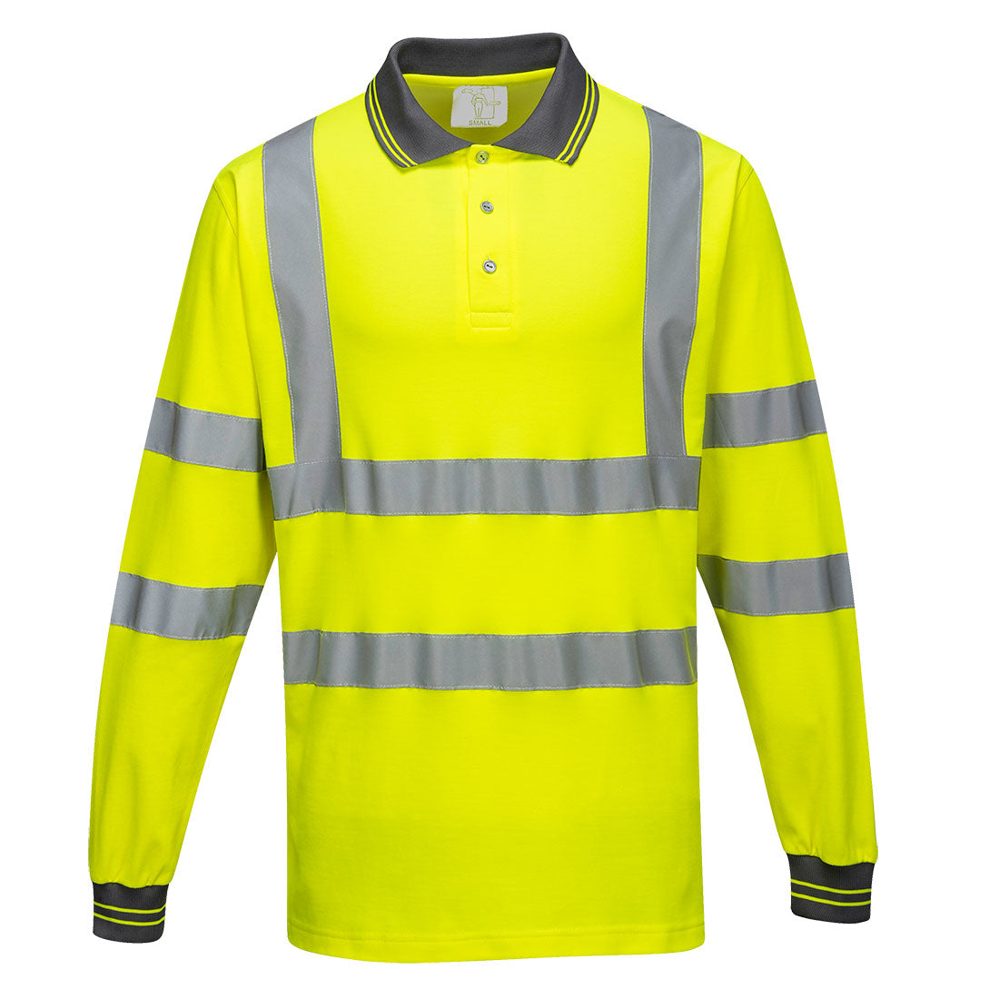 Hi-Vis Cotton Comfort polo krekls ar garām piedurknēm