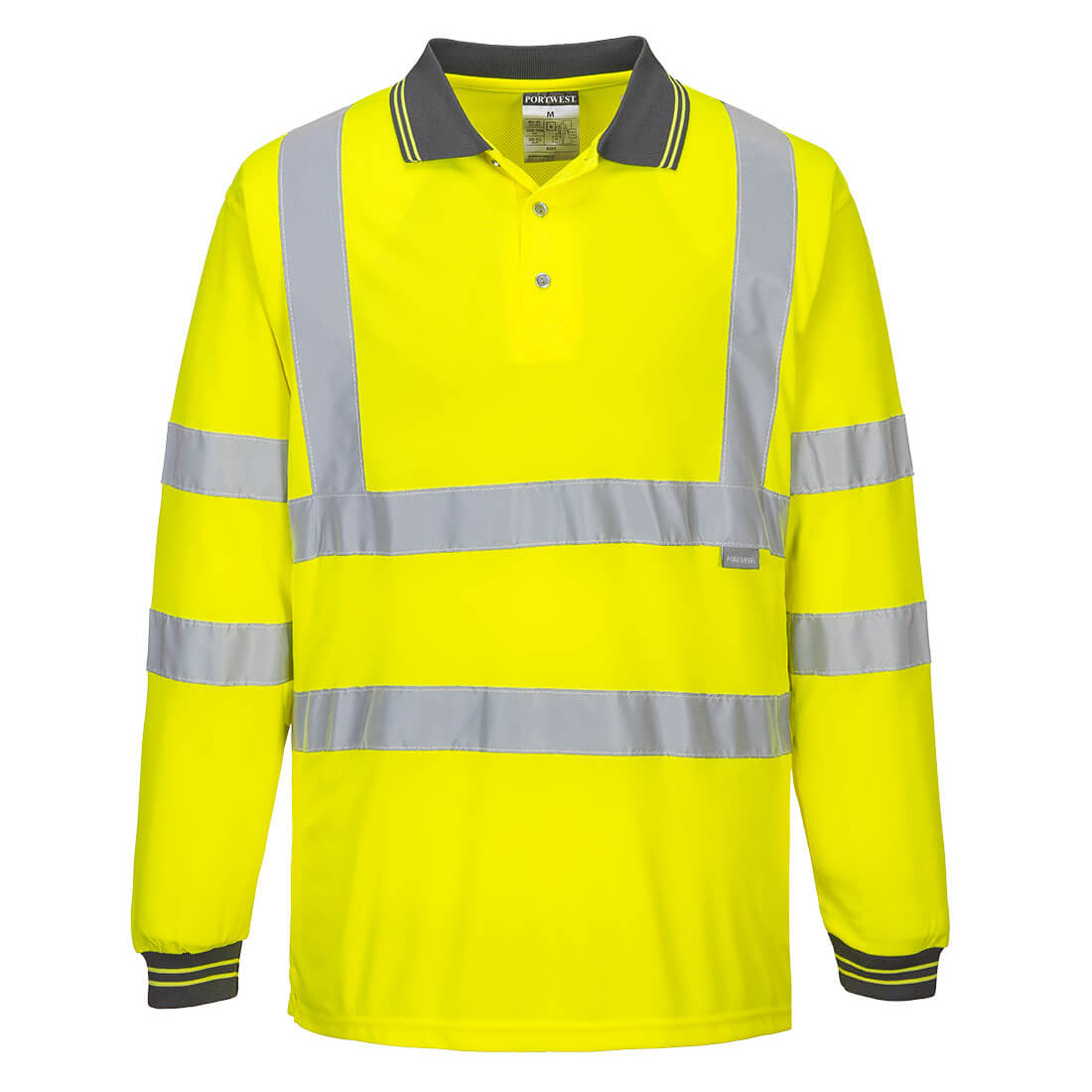 Hi-Vis polo krekls ar garām piedurknēm