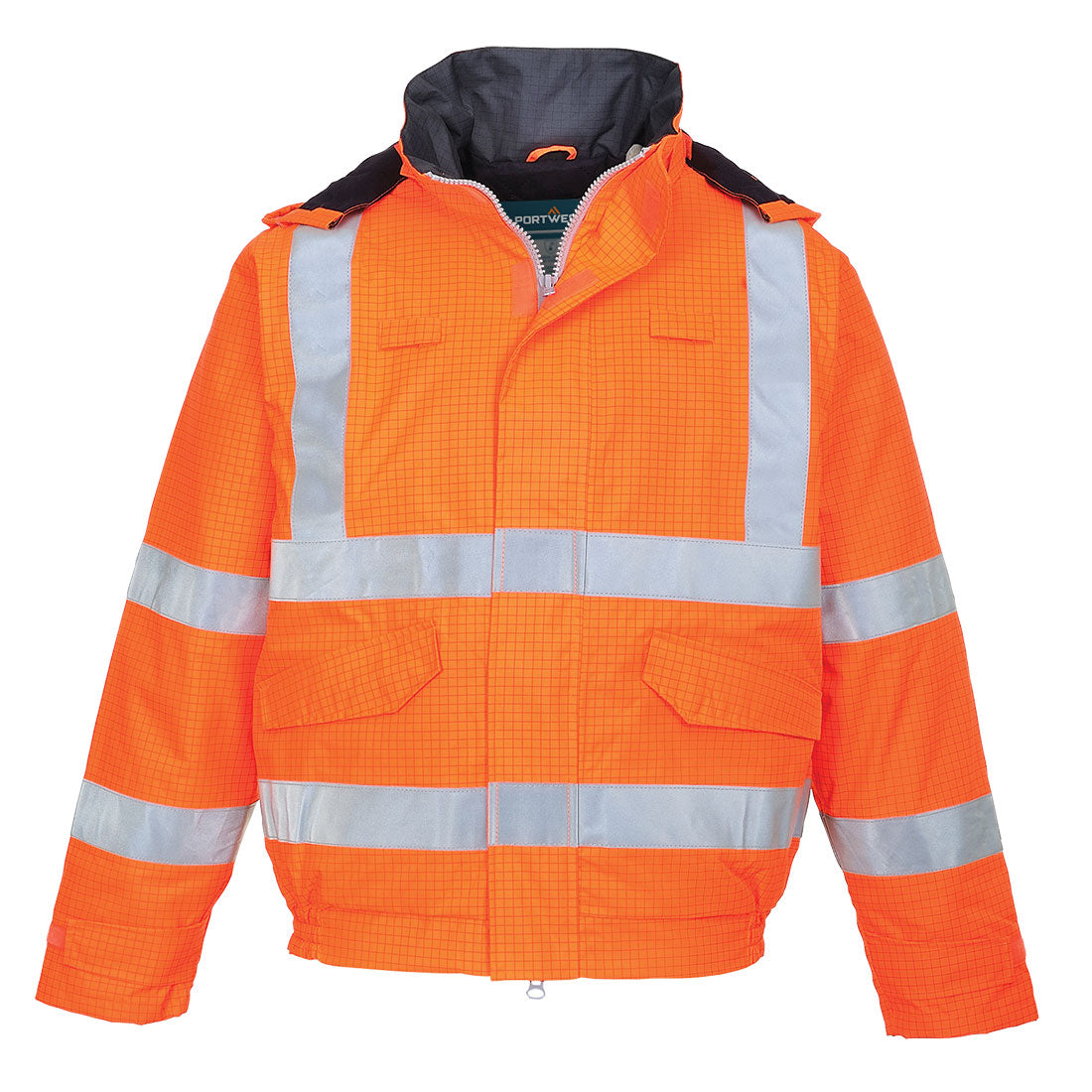Bizflame Rain Hi-Vis ziemas bomber ugunsdroša jaka