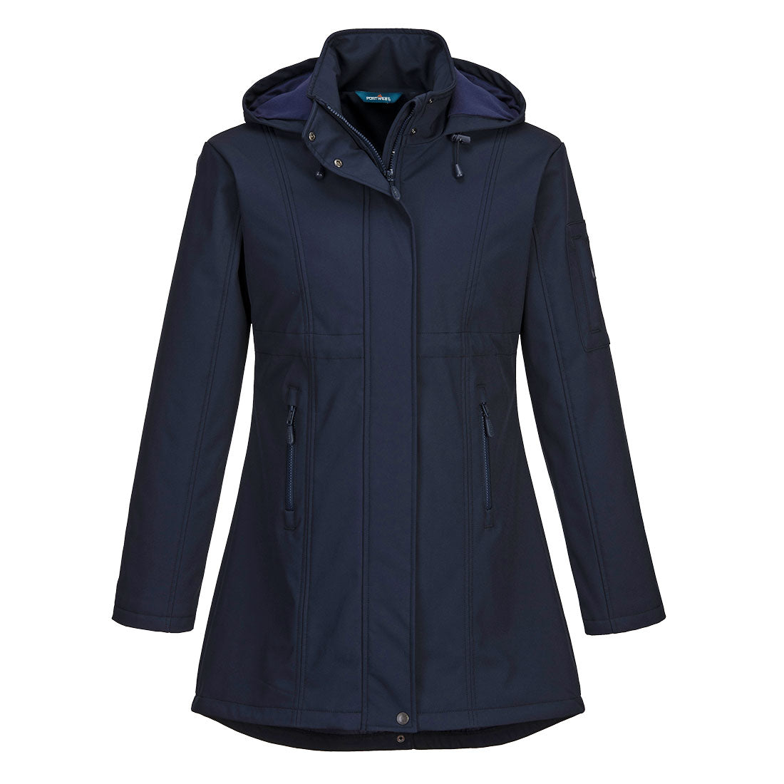 Carla sieviešu softshell jaka ar kapuci (3 slāņu)